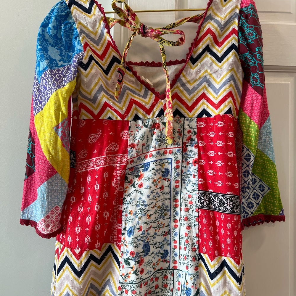 Colorful Patchwork Top - image 2